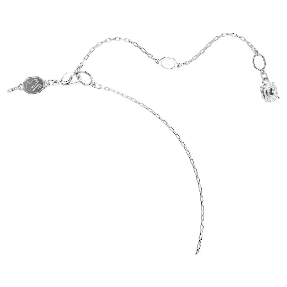 Swarovski Jewellery Swan Pearl, Swan, Black Silver Necklace