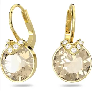 Swarovski Jewellery Swarovski Bella Yellow Gold Tone Plated V Clear Crystal Earrings