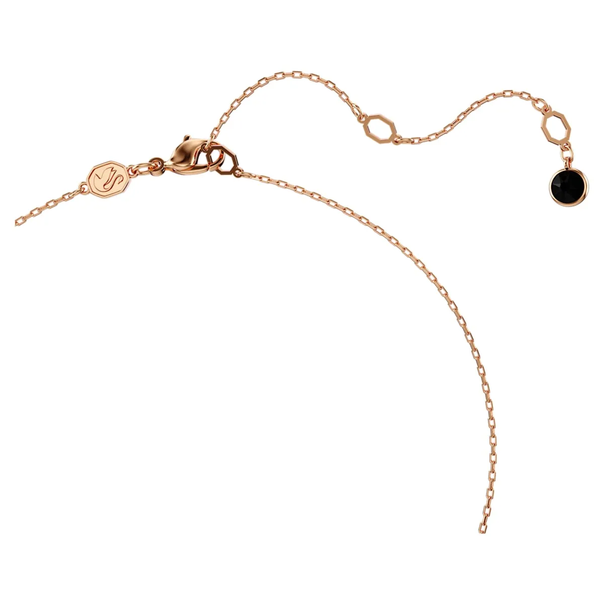 Swarovski Jewellery Swarovski Black Swan Drop Rosegold XS Pendant