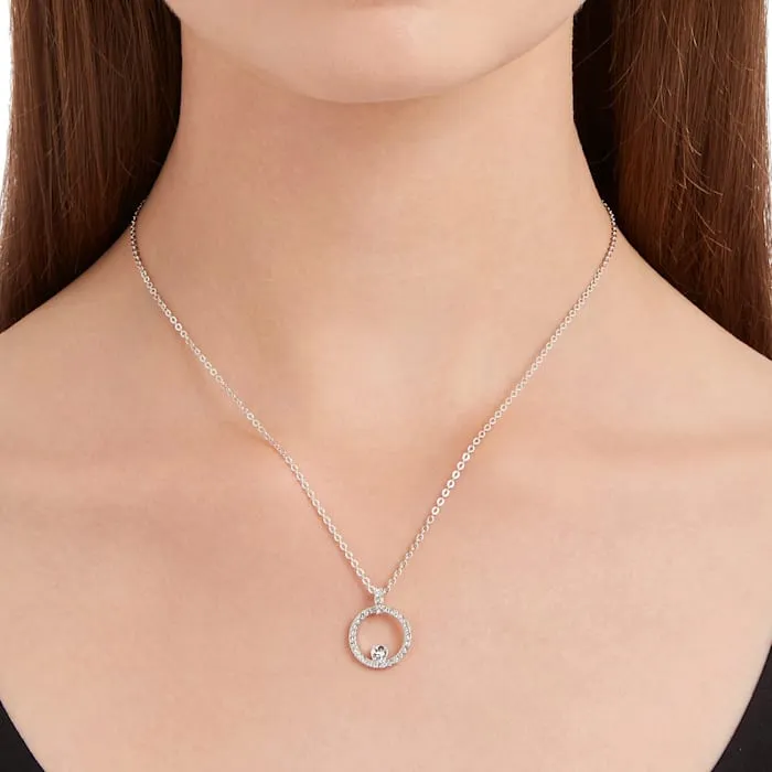 Swarovski Jewellery Swarovski Creativity Circle White Rhodium Pendant Necklace