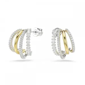 Swarovski Jewellery Swarovski Hyperbola Mixed Metal Hoop Earrings