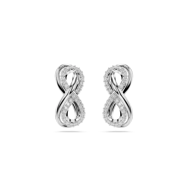 Swarovski Jewellery Swarovski Hyperbola Rhodium Plated Crystal Infinity Earrings