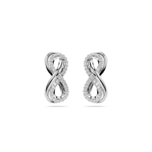Swarovski Jewellery Swarovski Hyperbola Rhodium Plated Crystal Infinity Earrings