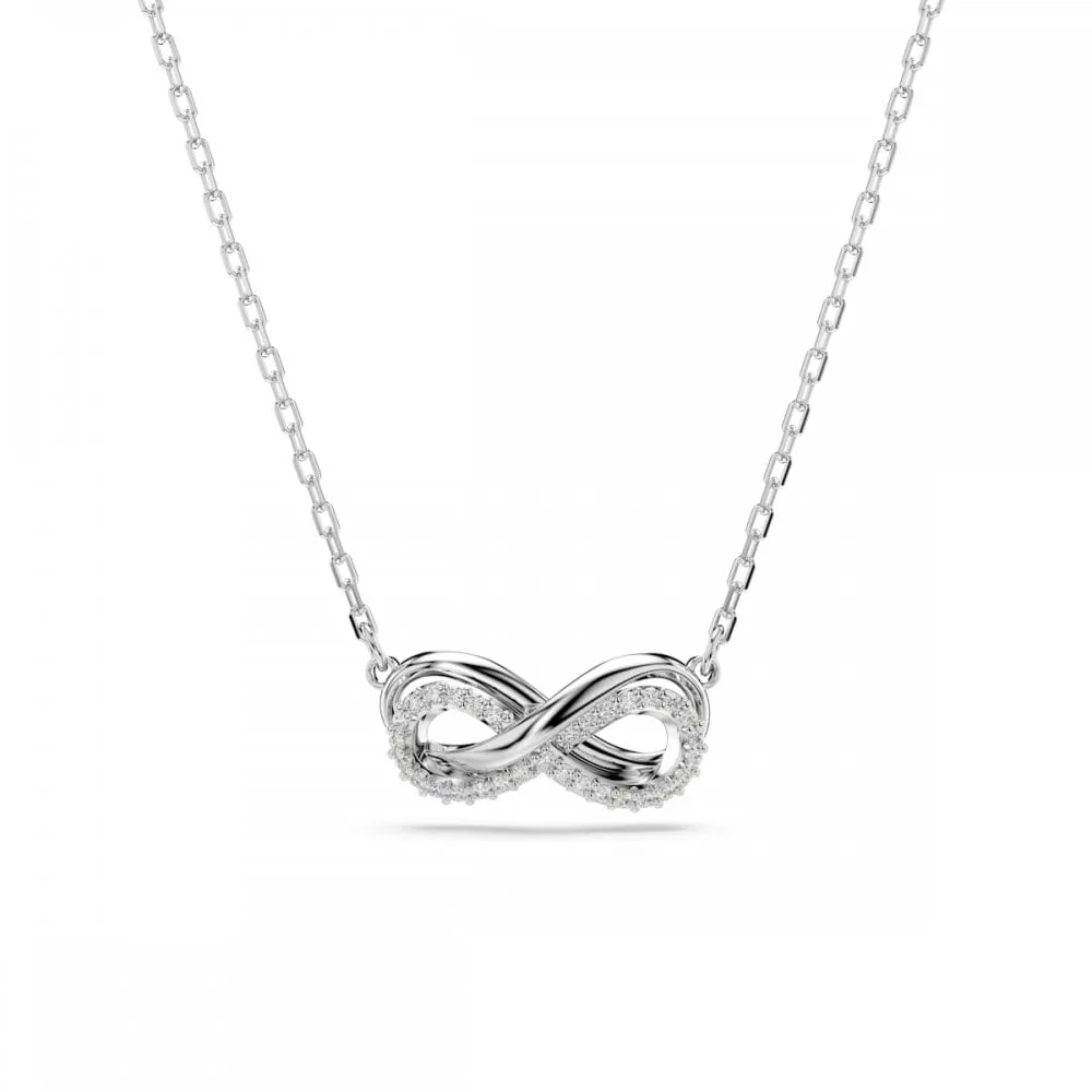 Swarovski Jewellery Swarovski Hyperbola Rhodium Plated Crystal Infinity Necklace