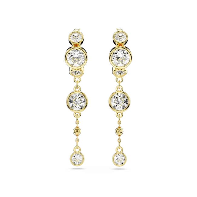 Swarovski Jewellery Swarovski Imber Gold-Tone Plated Crystal Drop Earrings
