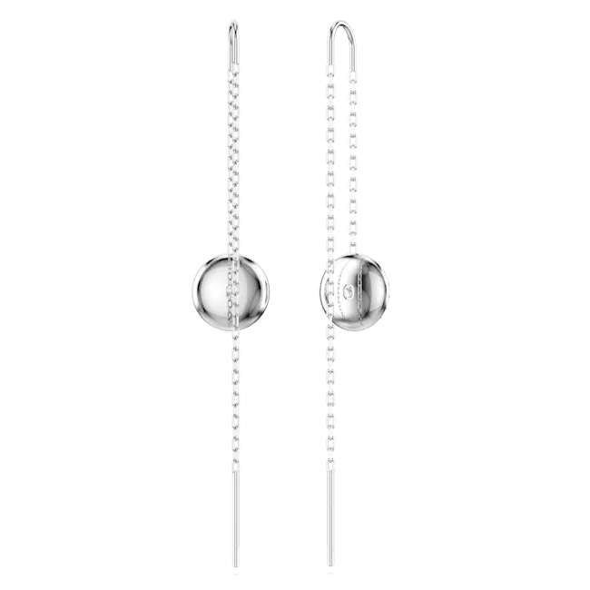 Swarovski Jewellery Swarovski Sublima Rhodium Plated Crystal Drop Earrings