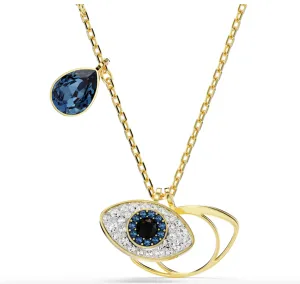 Swarovski Jewellery Symblica Evil Eye, Blue, Gold Toned Pendant