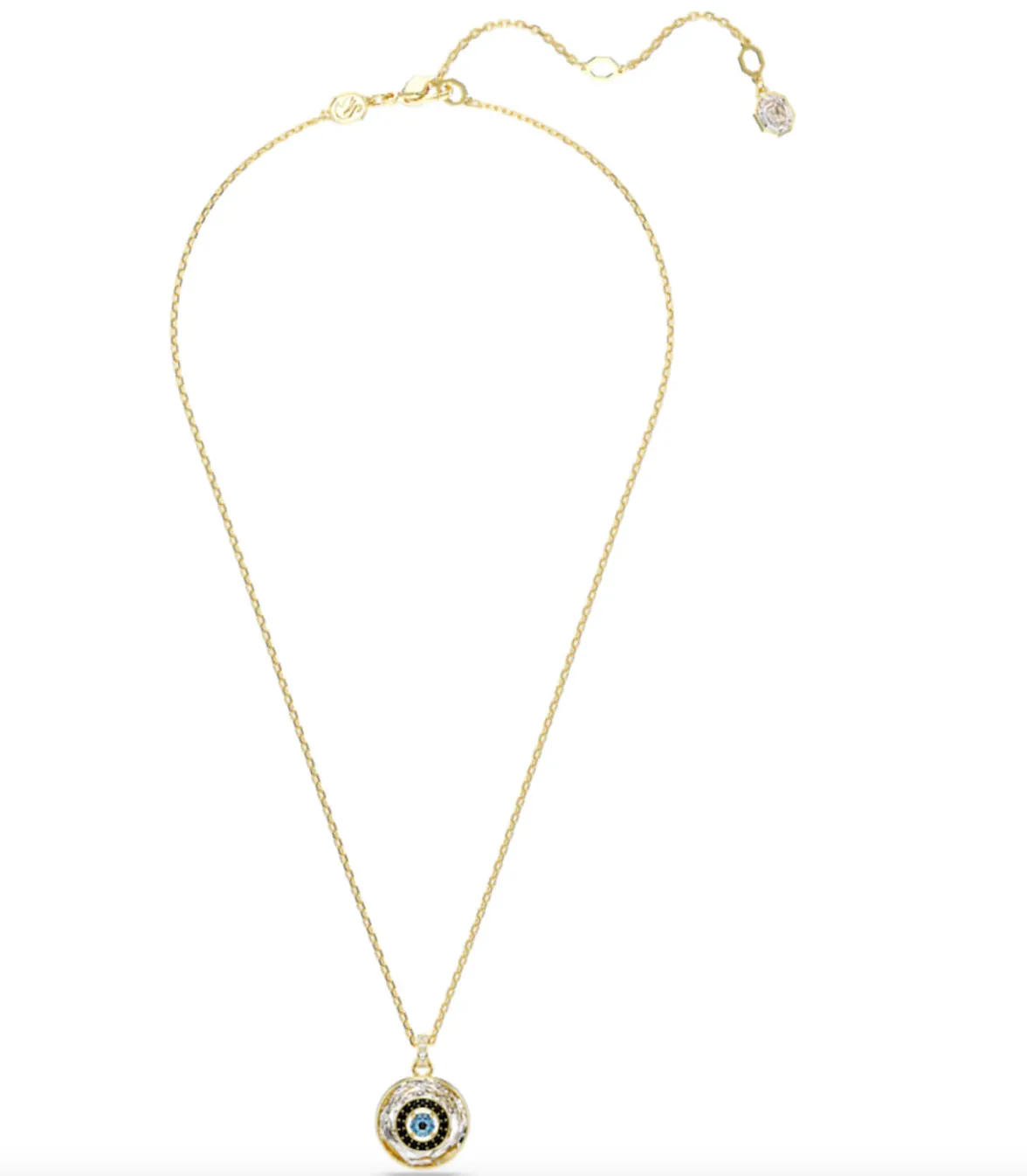 Swarovski Jewellery Symbolica Evil Eye Small Multicoloured Gold Tone Pendant
