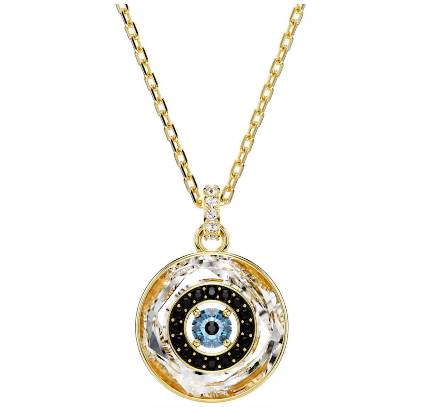 Swarovski Jewellery Symbolica Evil Eye Small Multicoloured Gold Tone Pendant