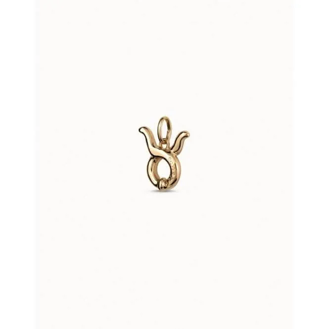 Taurus Golden Metal Charm CHA0197OROTAU0U Unode50 Jewelry And Accessories