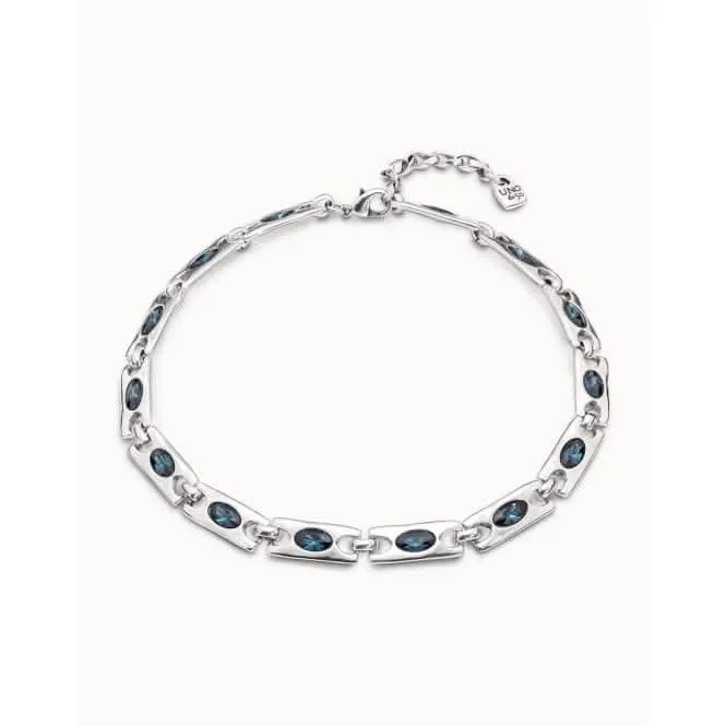 The Crown Blue Faceted Crystal Necklace Unode50 Jewelry And Accessories