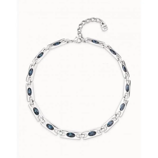 The Crown Blue Faceted Crystal Necklace Unode50 Jewelry And Accessories