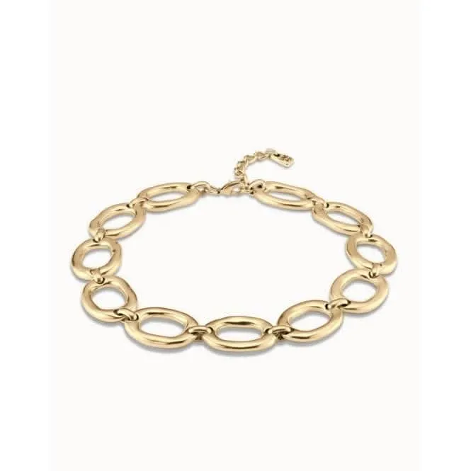 The One Golden Metal Necklace Unode50 Jewelry And Accessories