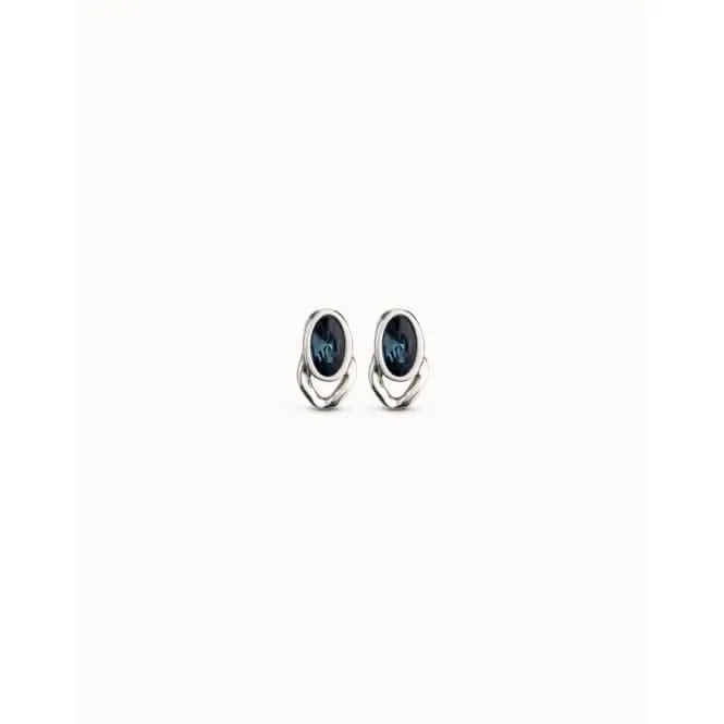 The Queen Blue Faceted Crystal Earrings Unode50 Jewelry And Accessories