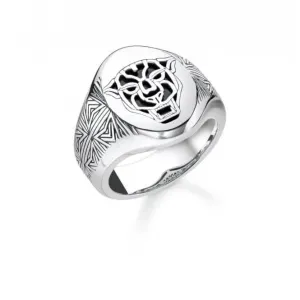 Thomas Sabo Black Cat Signet Ring TR2273-698-11 Thomas Sabo Rings