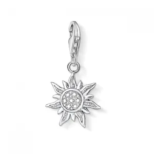 Thomas Sabo Charm Club Silver Cubic Zirconia Sun Charm 1040-051-14 Thomas Sabo Collectable Charms