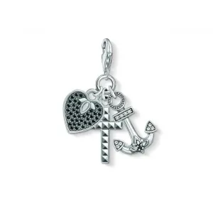 Thomas Sabo Charm Club Silver Faith, Love Hope Charm 1555-643-18 Thomas Sabo Collectable Charms