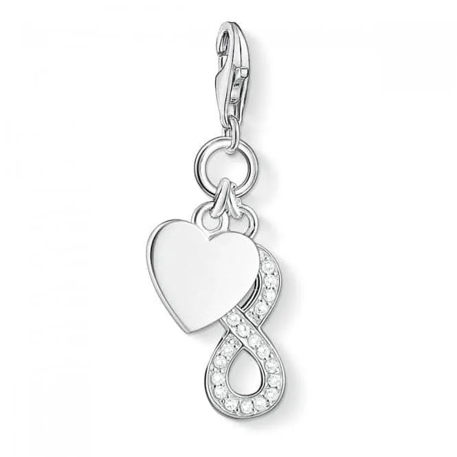 Thomas Sabo Charm Club Silver Infinity White Charm 1248-051-14 Thomas Sabo Collectable Charms