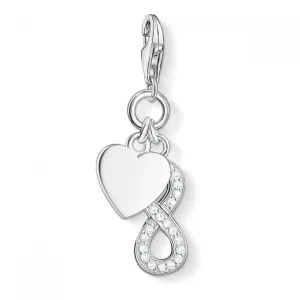 Thomas Sabo Charm Club Silver Infinity White Charm 1248-051-14 Thomas Sabo Collectable Charms