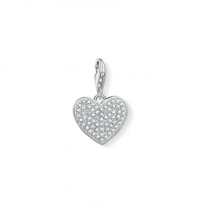 Thomas Sabo Charm Club Sparkly Heart Charm 1570-051-14 Thomas Sabo Collectable Charms