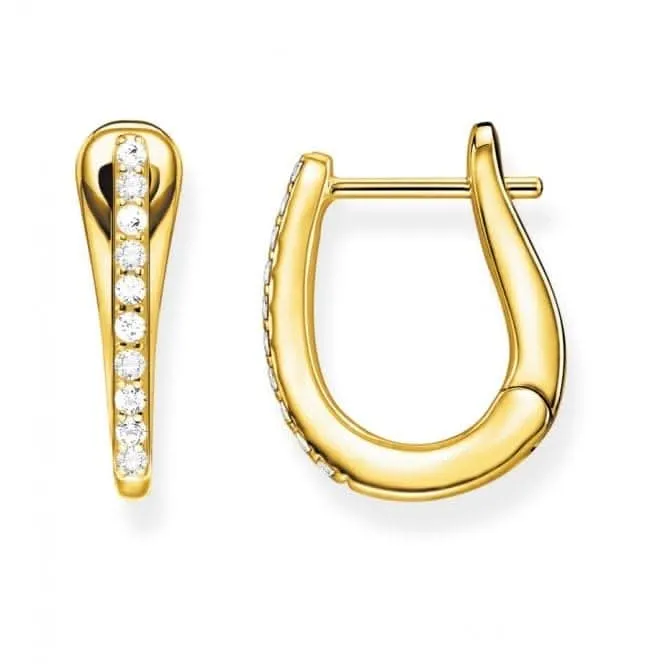 Thomas Sabo Classic Gold Hoop Earrings CR629-414-14 Thomas Sabo Earrings