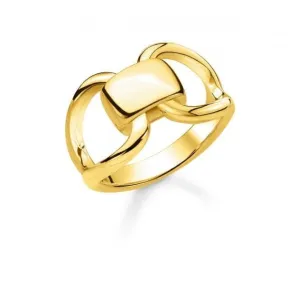 Thomas Sabo Heritage Gold Chunky Buckle Ring TR2238-413-39 Thomas Sabo Rings