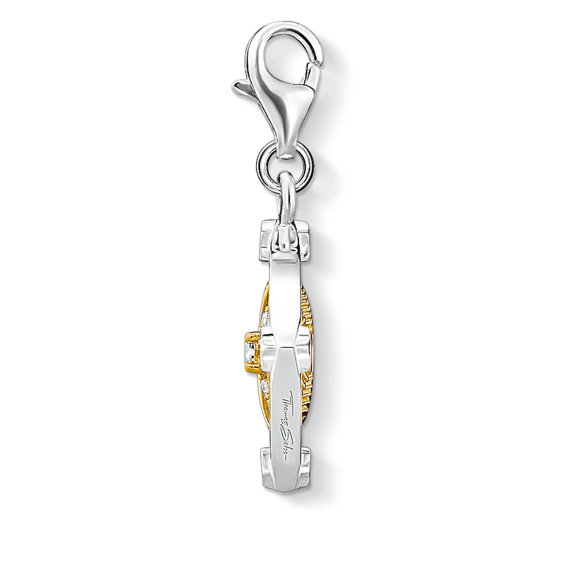 Thomas Sabo Jewellery Thomas Sabo Charm Club Silver Yellow Gold Moveable Moon and Star Charm Pendant