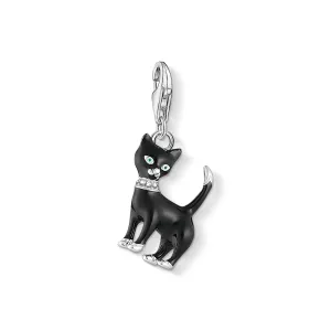 Thomas Sabo Jewellery Thomas Sabo Charm Club Sterling Silver Black Cat Collectable Charm