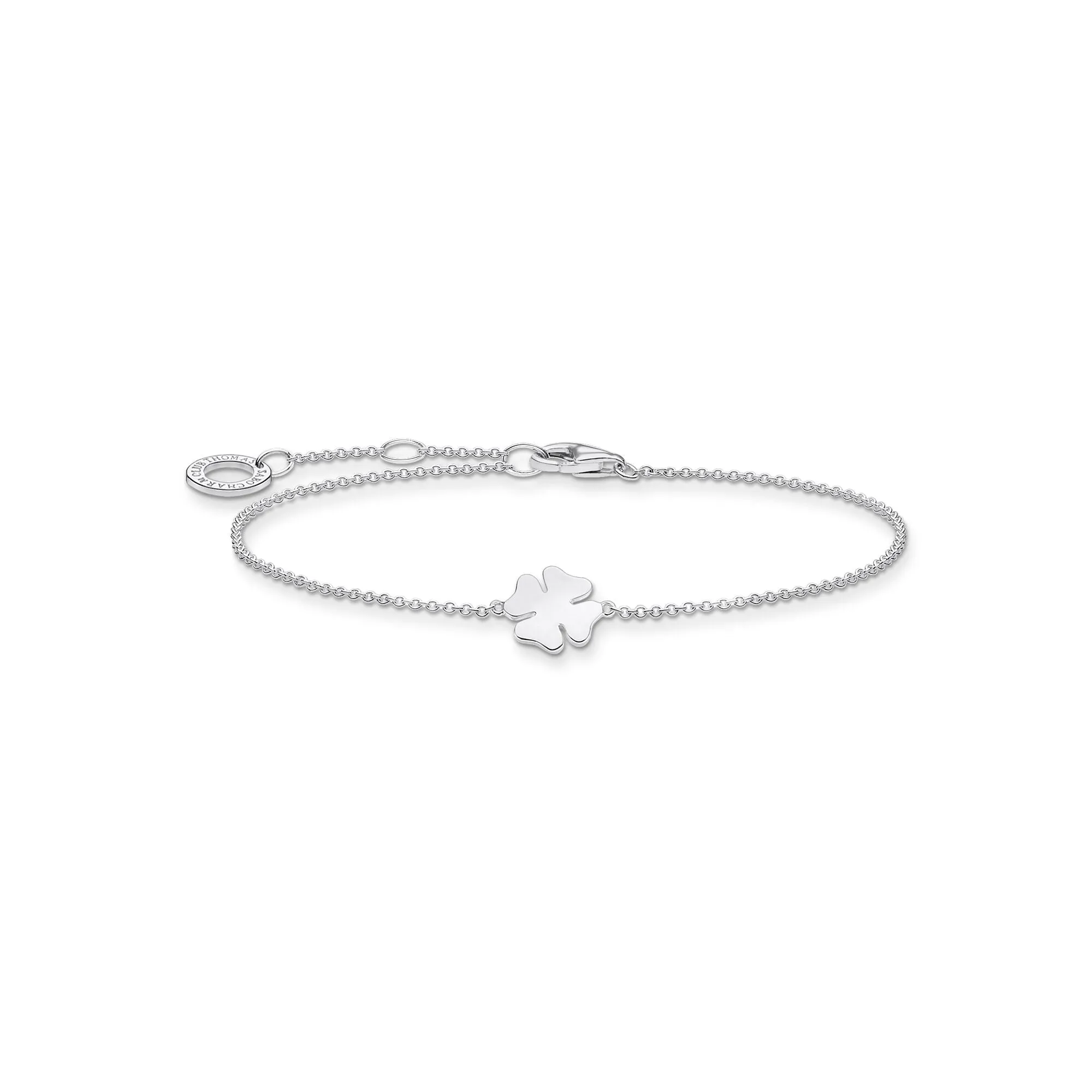 Thomas Sabo Jewellery Thomas Sabo Charm Club Sterling Silver Cloverleaf Bracelet