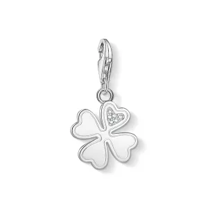 Thomas Sabo Jewellery Thomas Sabo Charm Club Sterling Silver Cloverleaf Collectable Charm