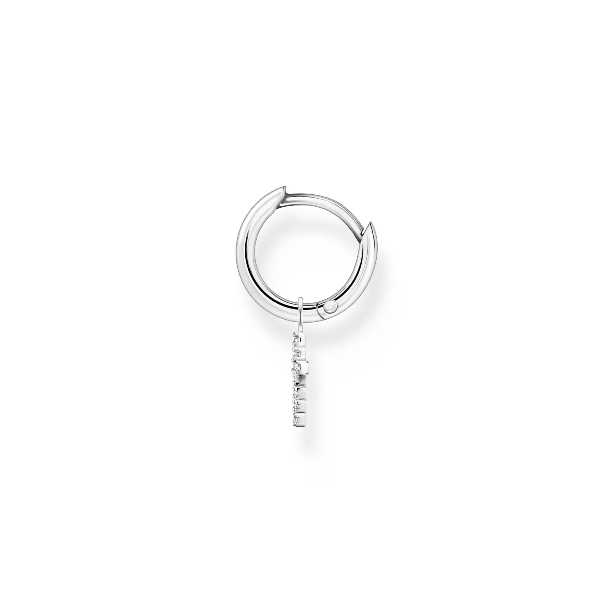 Thomas Sabo Jewellery Thomas Sabo Charm Club Sterling Silver Cross Pendant Hoop Earring
