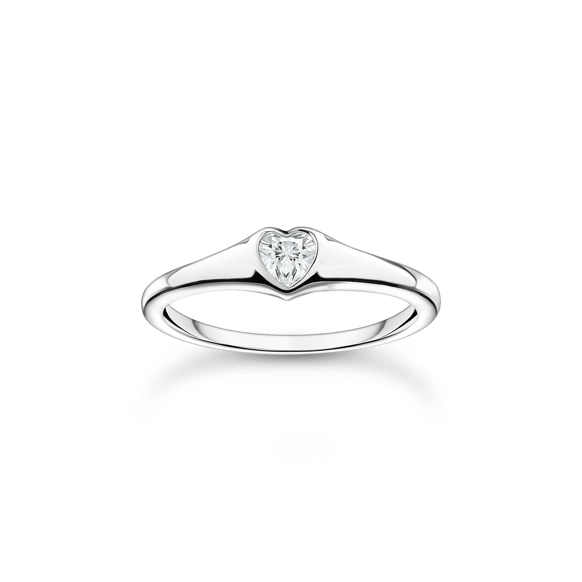 Thomas Sabo Jewellery Thomas Sabo Charm Club Sterling Silver Heart Ring