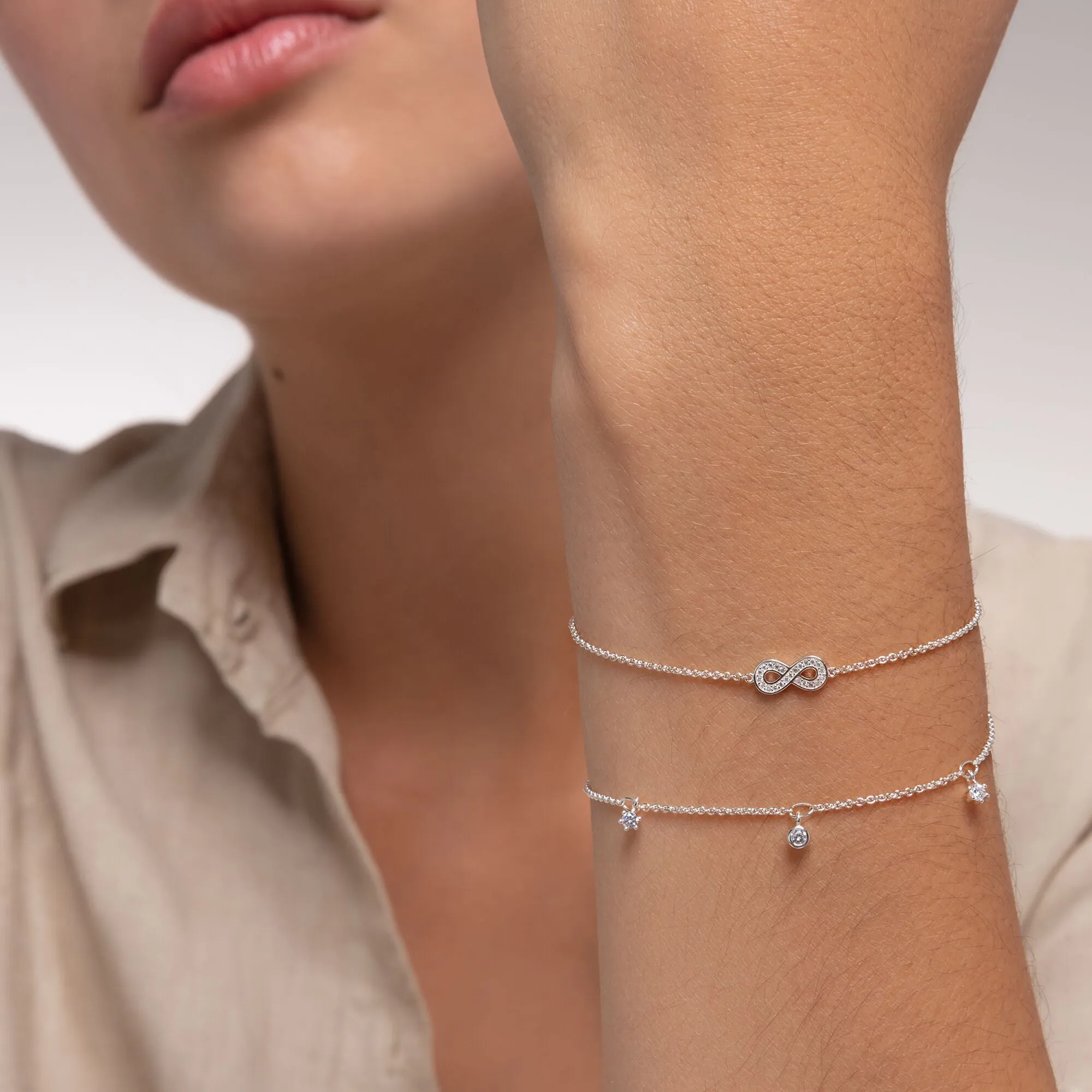 Thomas Sabo Jewellery Thomas Sabo Charm Club Sterling Silver Infinity Bracelet