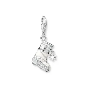 Thomas Sabo Jewellery Thomas Sabo Charm Club Sterling Silver Snowshoe White Stones Charm
