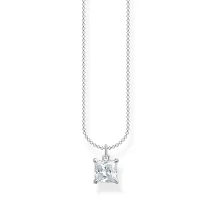 Thomas Sabo Jewellery Thomas Sabo Charm Club Sterling Silver White Stone Necklace