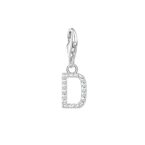 Thomas Sabo Jewellery Thomas Sabo Charmista Sterling Silver Letter D Charm Pendant