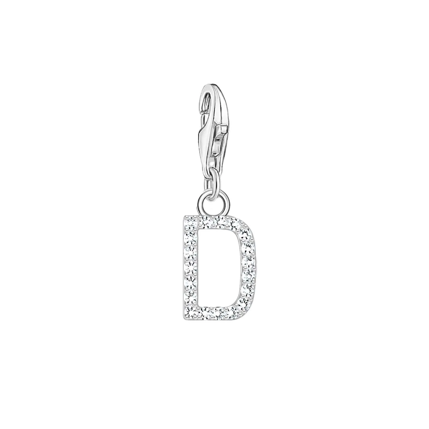 Thomas Sabo Jewellery Thomas Sabo Charmista Sterling Silver Letter D Charm Pendant