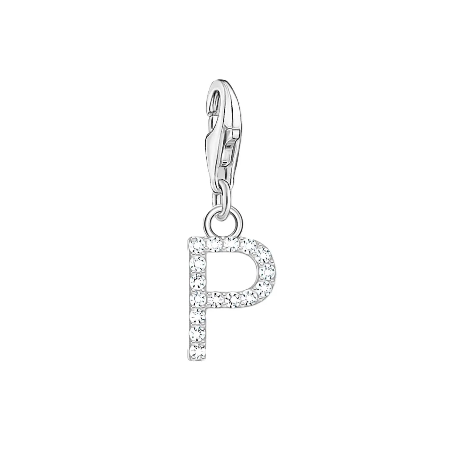 Thomas Sabo Jewellery Thomas Sabo Charmista Sterling Silver Letter P Charm Pendant