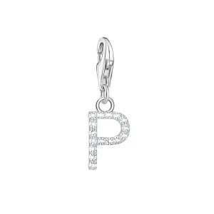 Thomas Sabo Jewellery Thomas Sabo Charmista Sterling Silver Letter P Charm Pendant