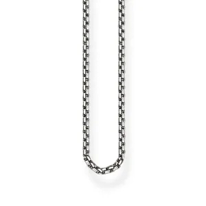 Thomas Sabo Jewellery Thomas Sabo Glam And Soul Sterling Silver Blackened Venezia Chain 50cm