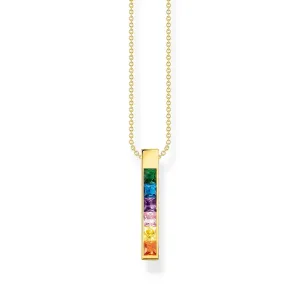 Thomas Sabo Jewellery Thomas Sabo Gold Plated Sterling Silver Colourful Stone Necklace