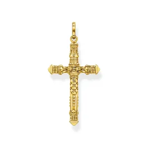 Thomas Sabo Jewellery Thomas Sabo Gold Plated Sterling Silver Cross Pendant