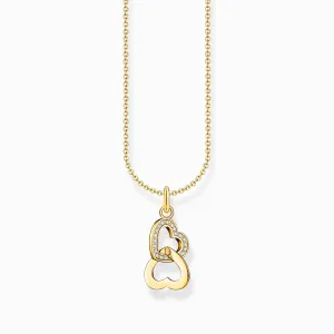 Thomas Sabo Jewellery Thomas Sabo Gold Plated Sterling Silver Intertwined Hearts Necklace
