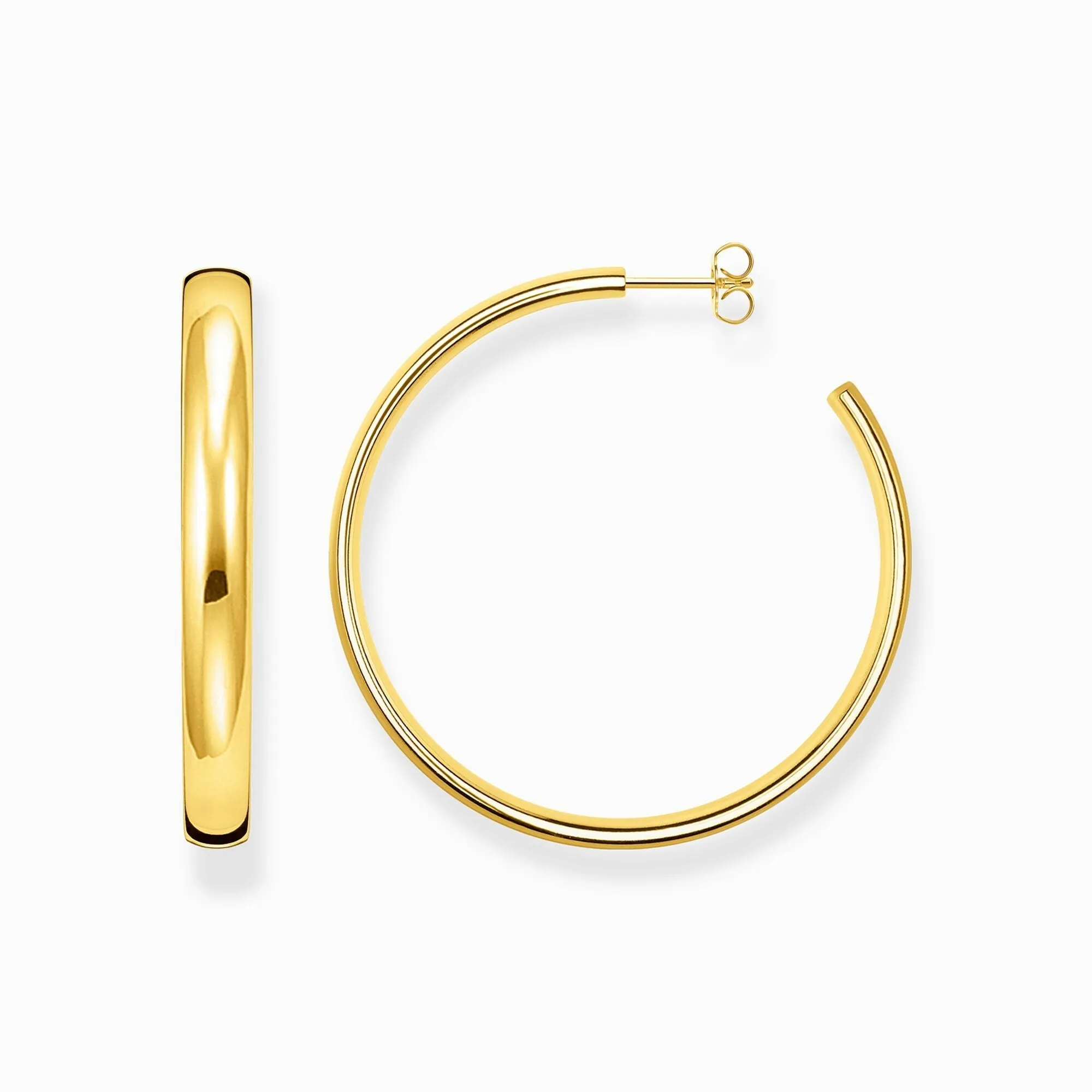Thomas Sabo Jewellery Thomas Sabo Gold Plated Sterling Silver Large Hoop Earrings