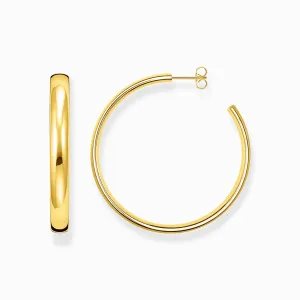 Thomas Sabo Jewellery Thomas Sabo Gold Plated Sterling Silver Large Hoop Earrings