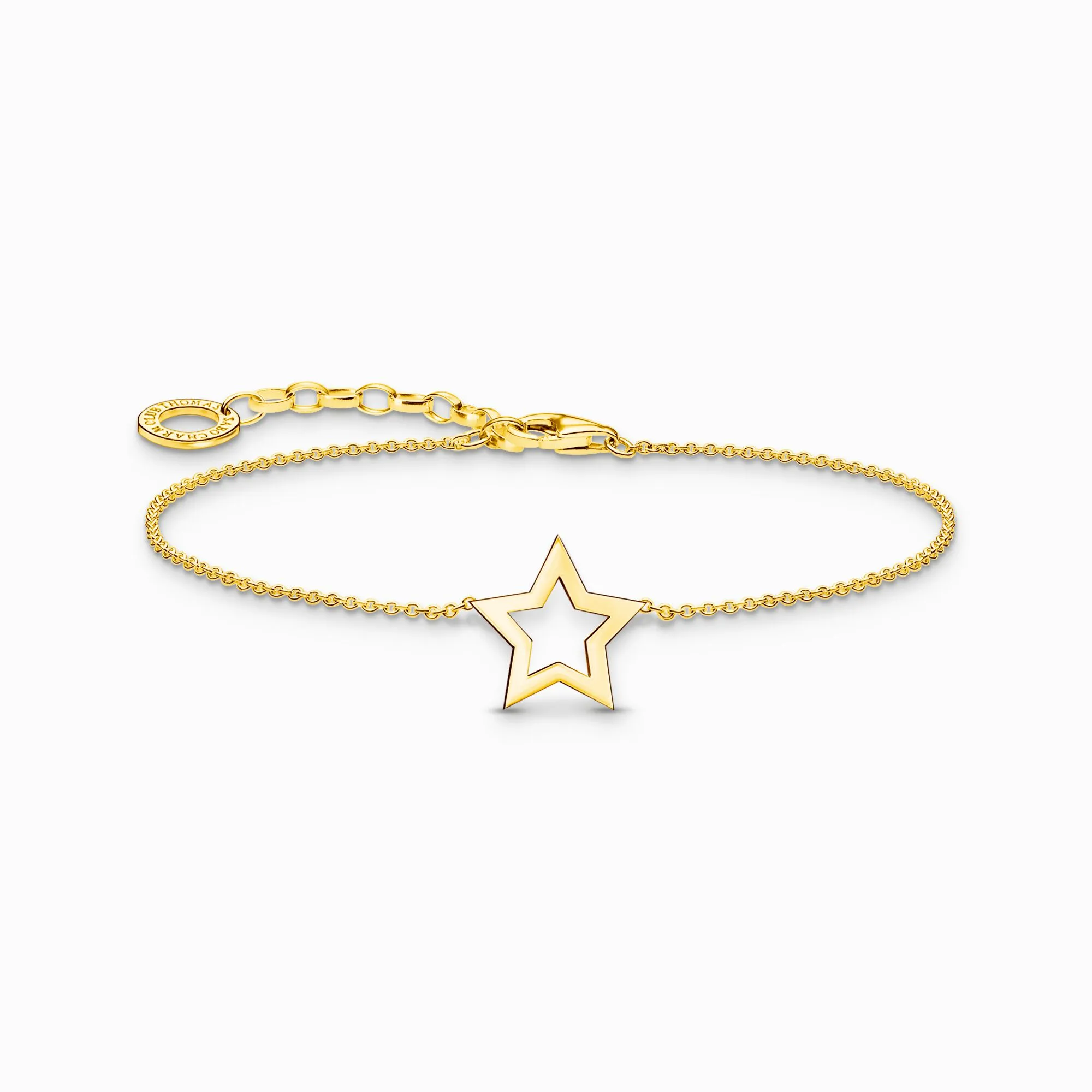 Thomas Sabo Jewellery Thomas Sabo Gold Plated Sterling Silver Star Bracelet