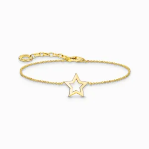 Thomas Sabo Jewellery Thomas Sabo Gold Plated Sterling Silver Star Bracelet