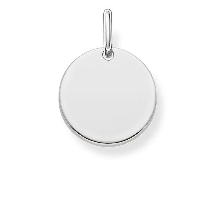 Thomas Sabo Jewellery Thomas Sabo Love Bridge Sterling Silver Disc Pendant