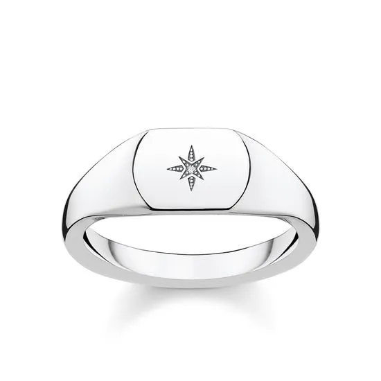 Thomas Sabo Jewellery Thomas Sabo Nostalgic Vintage Star Ring - Size 56