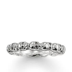 Thomas Sabo Jewellery Thomas Sabo Rebel At Heart Sterling Silver Skull Ring D